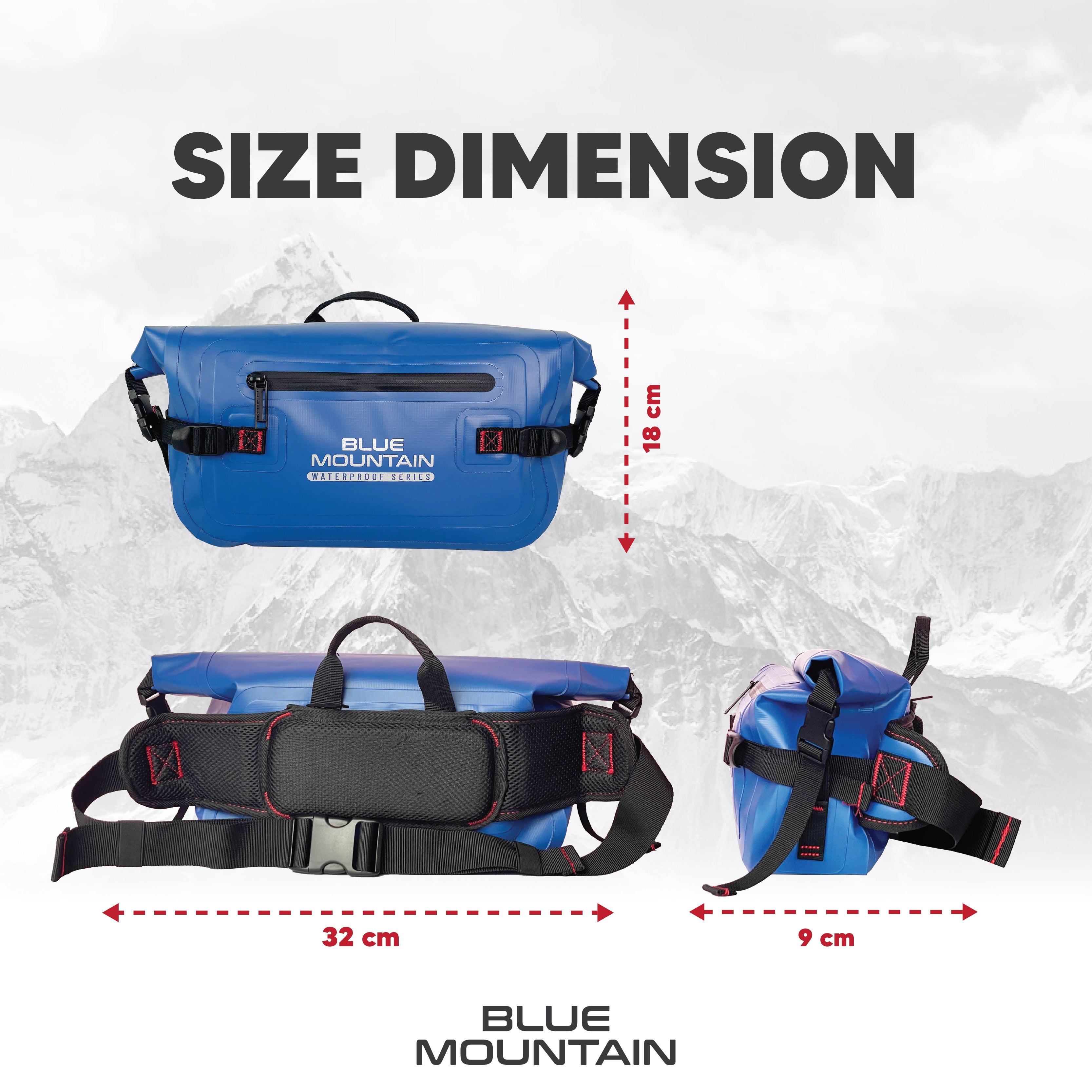 Blue Mountain WetWild 5L Dry Sling Bag Outdoor Sports Splashproof Travel Backpack Adjustable Shoulder Strap