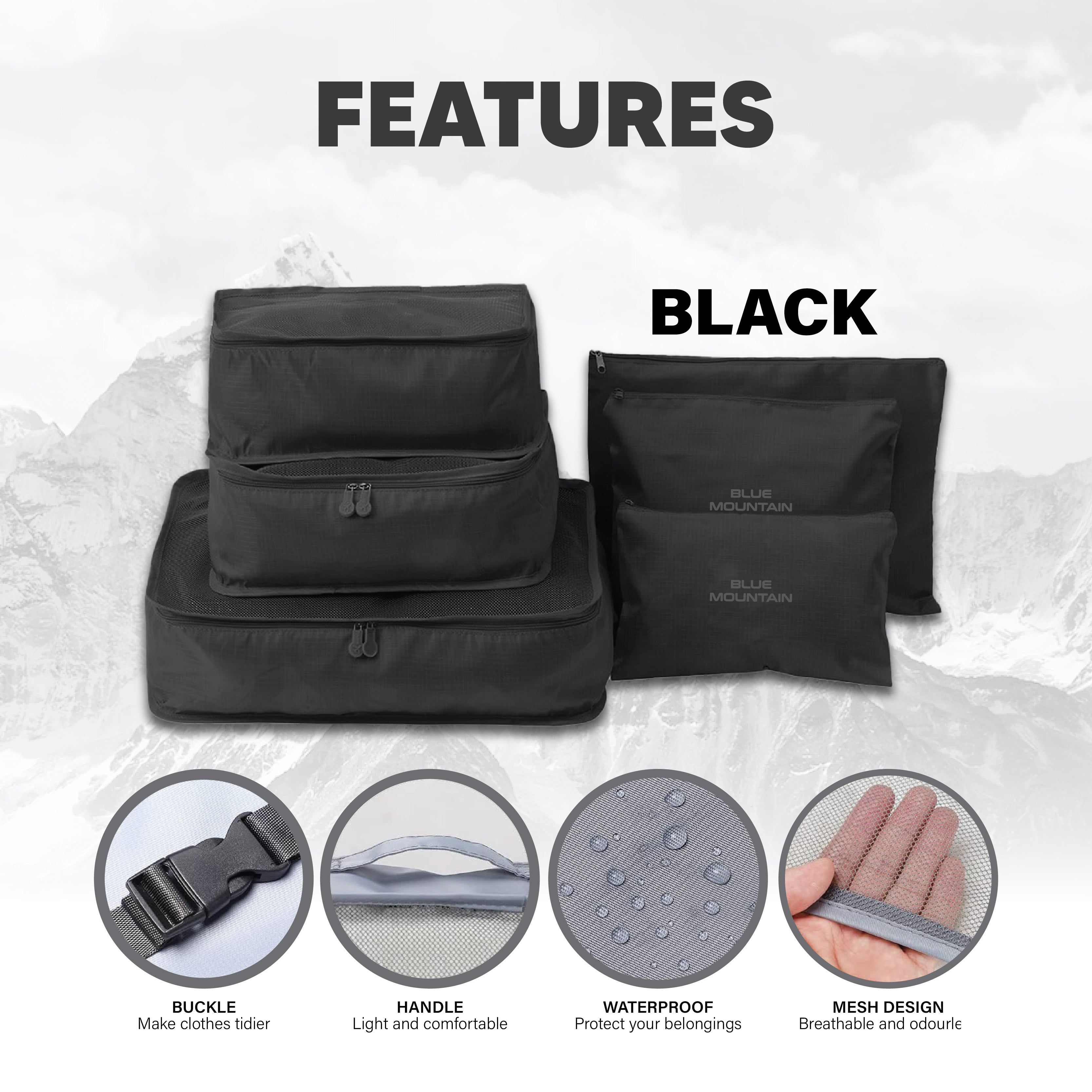 Blue Mountain 6 in 1 Travel Organizer Set