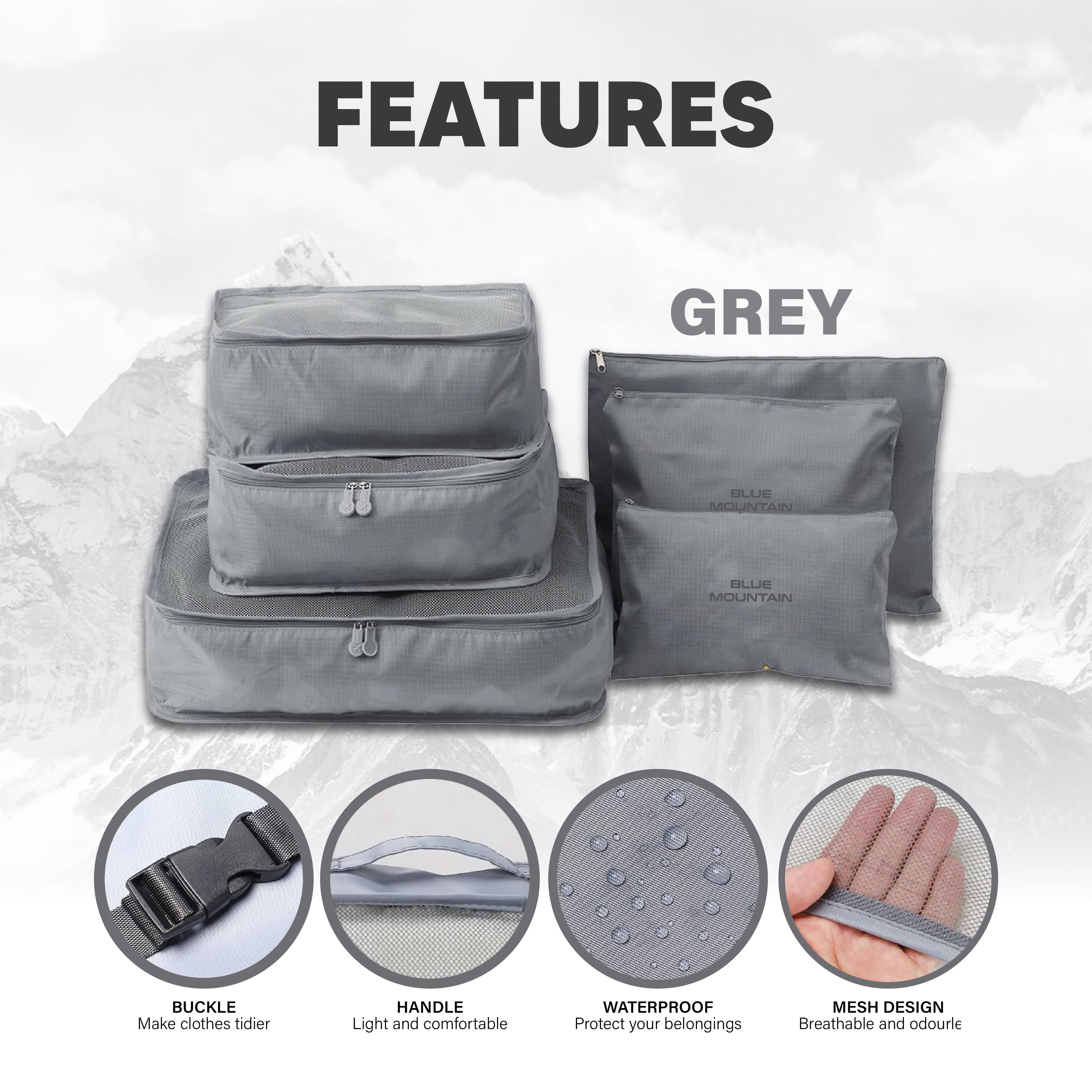 Blue Mountain 6 in 1 Travel Organizer Set