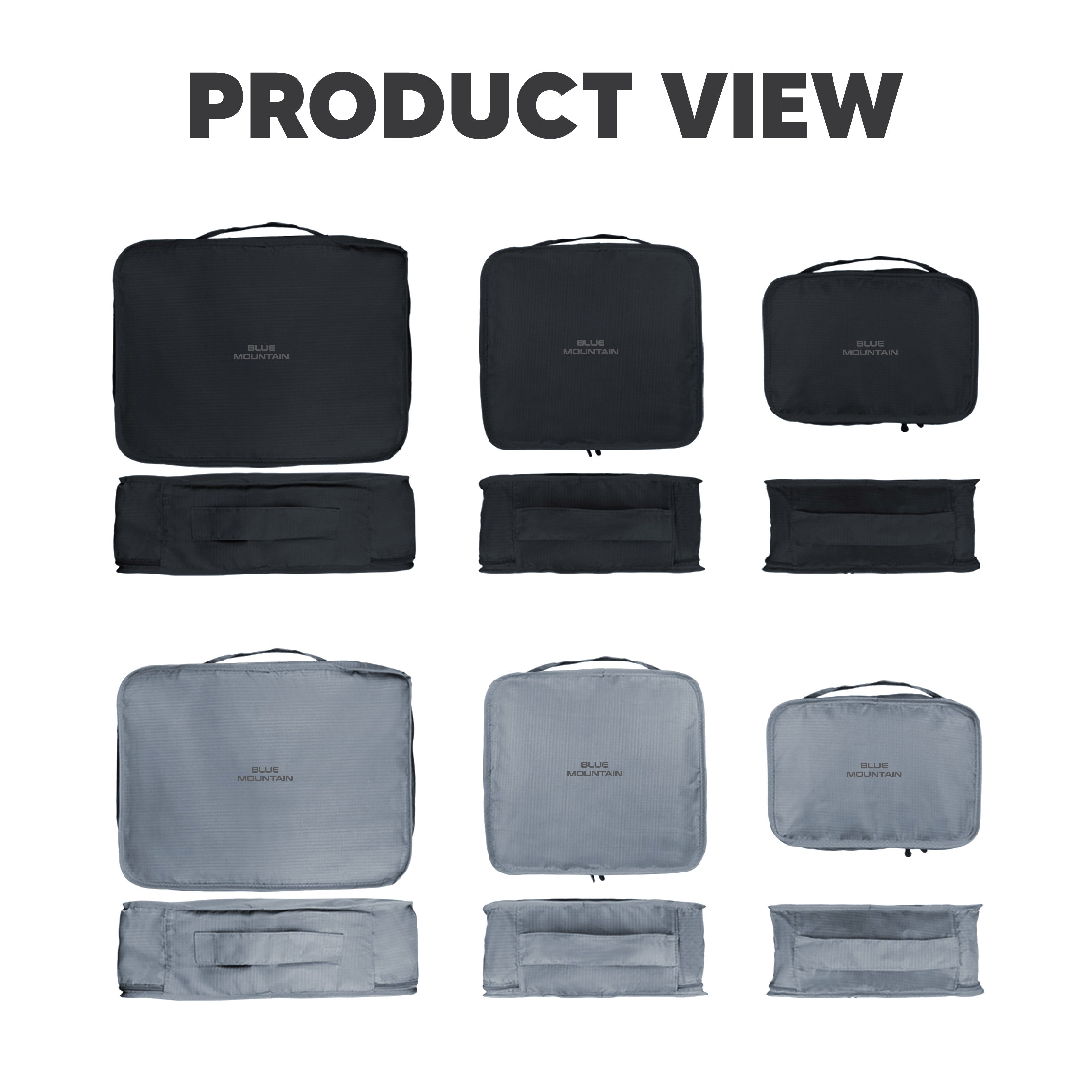 Blue Mountain 6 in 1 Travel Organizer Set