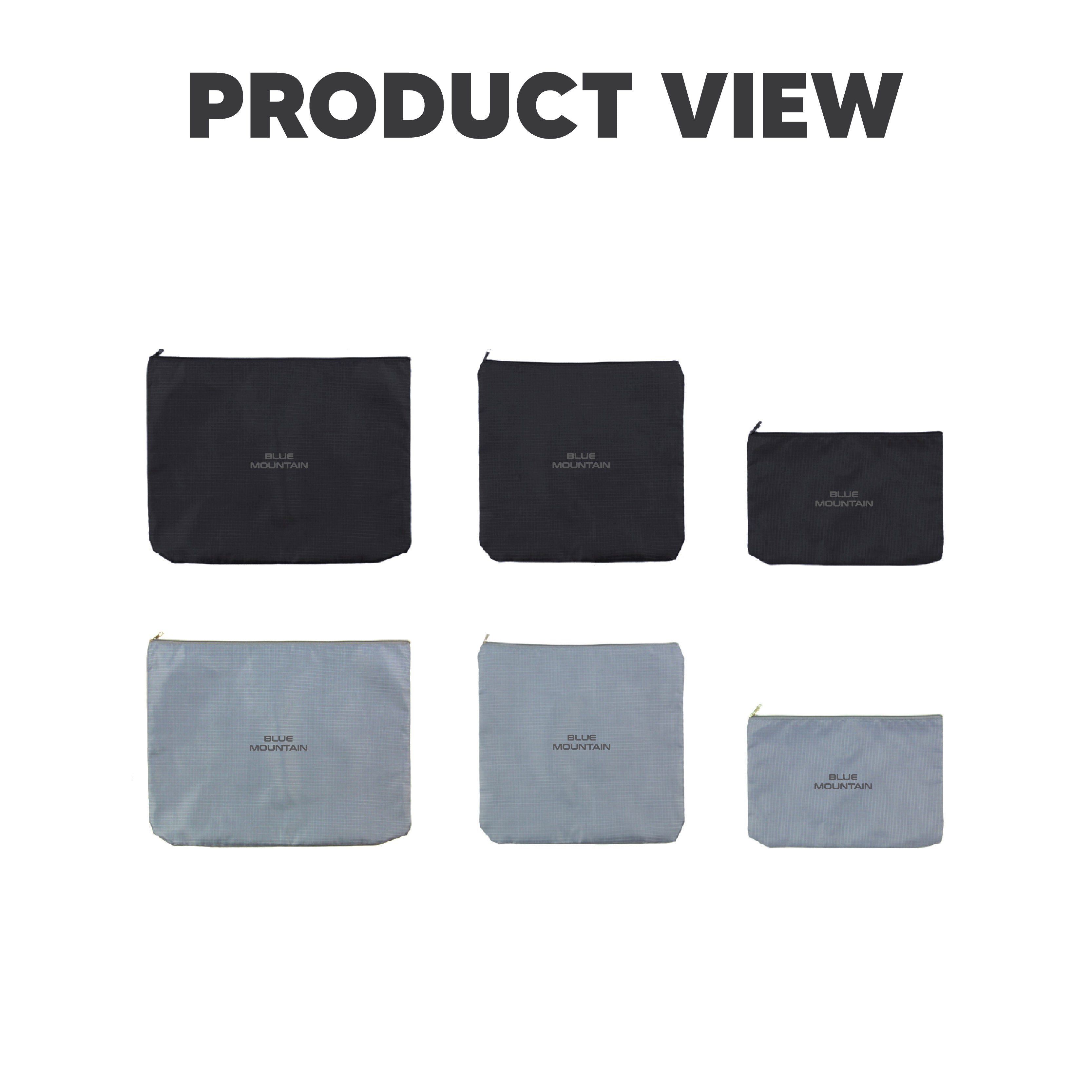 Blue Mountain 6 in 1 Travel Organizer Set