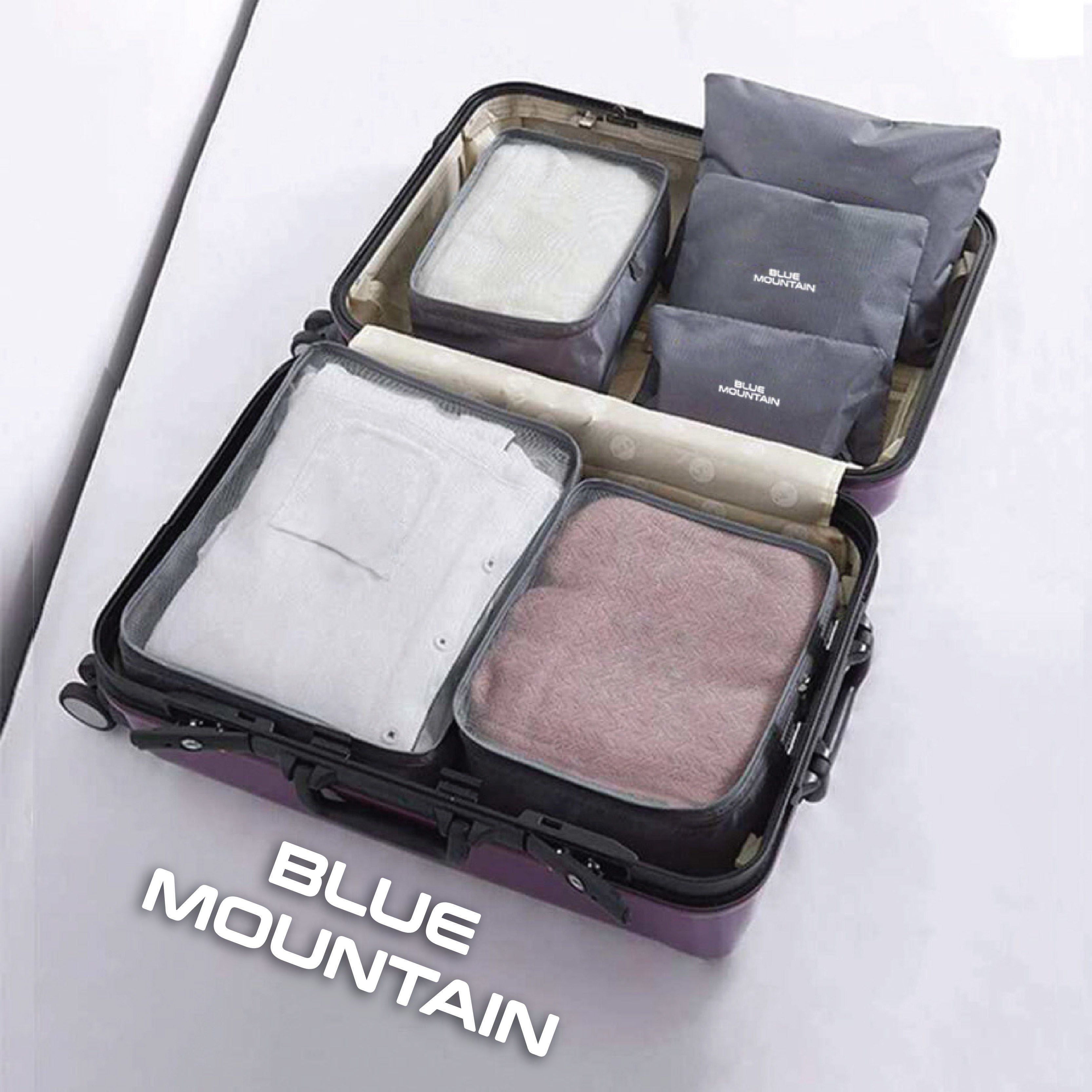 Blue Mountain 6 in 1 Travel Organizer Set