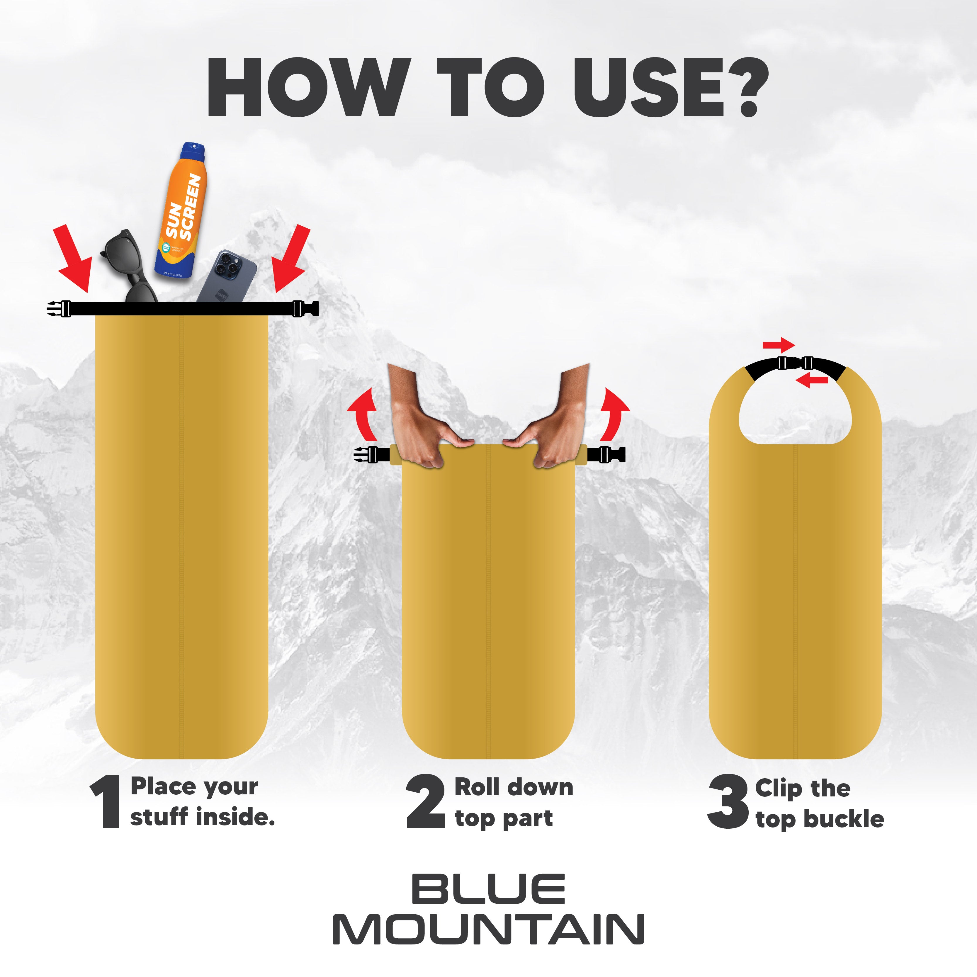 Blue Mountain 10L Dry Bag Sling - SB 429