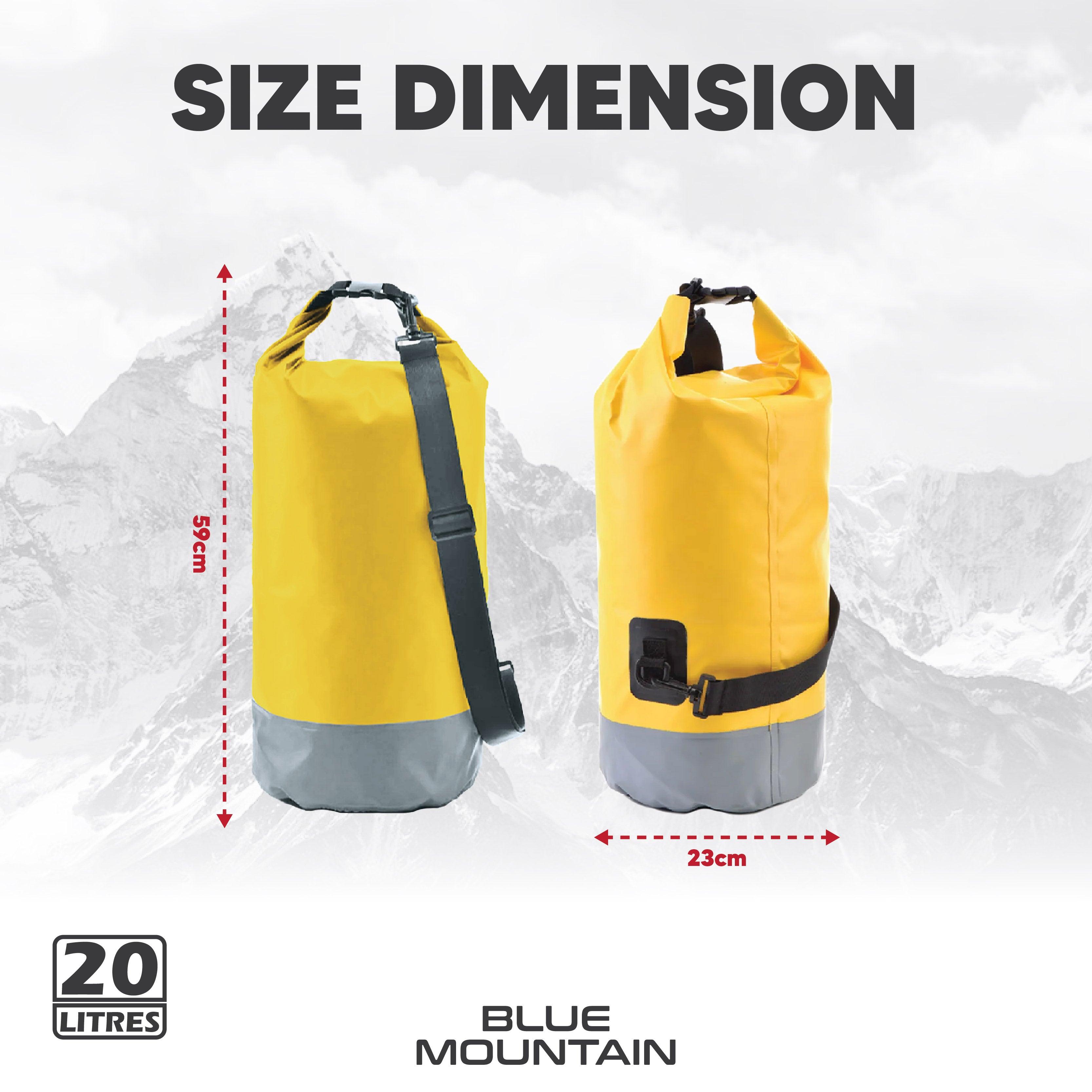 Blue Mountain 20L Dry Bag Sling - SB 439
