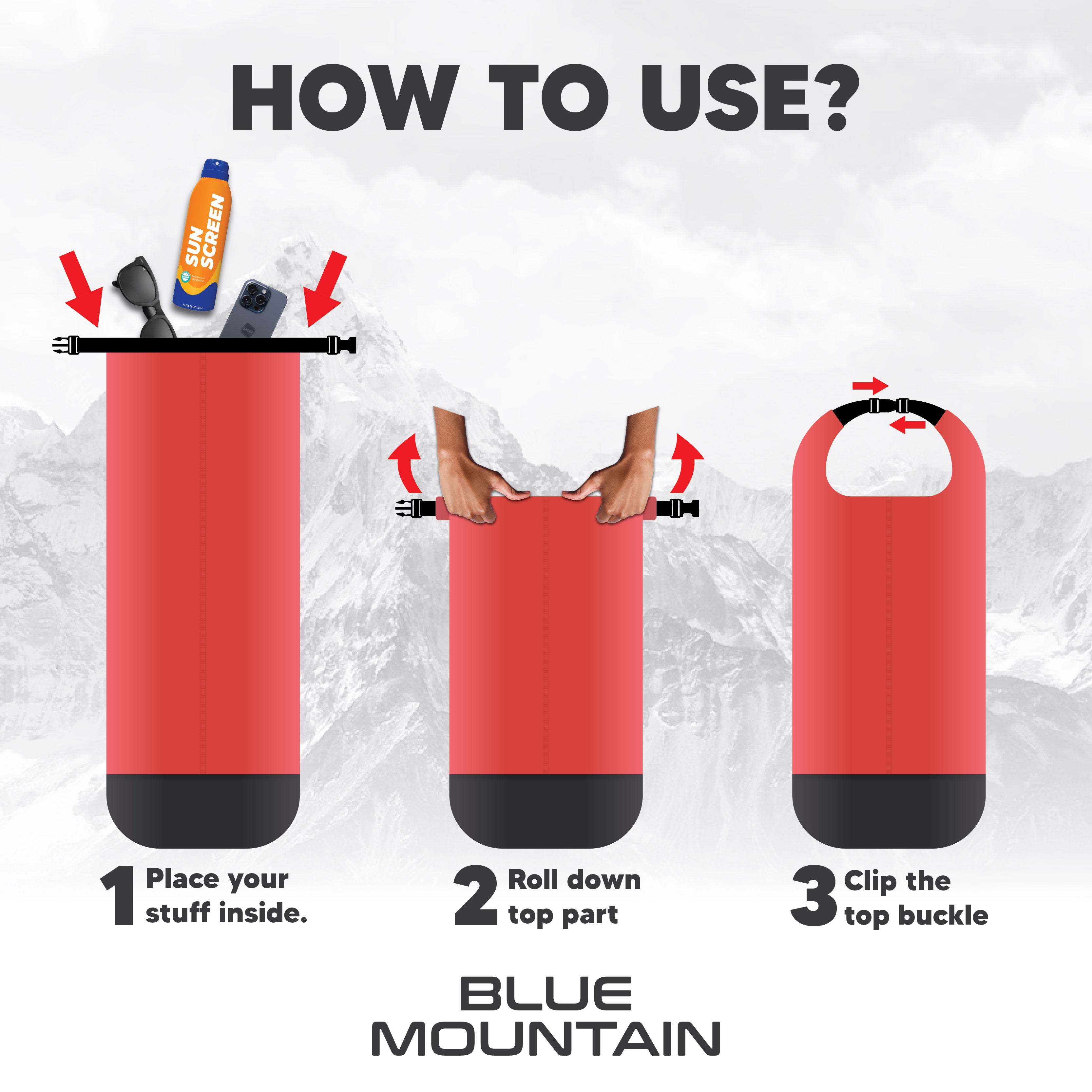 Blue Mountain 20L Dry Bag Sling - SB 439