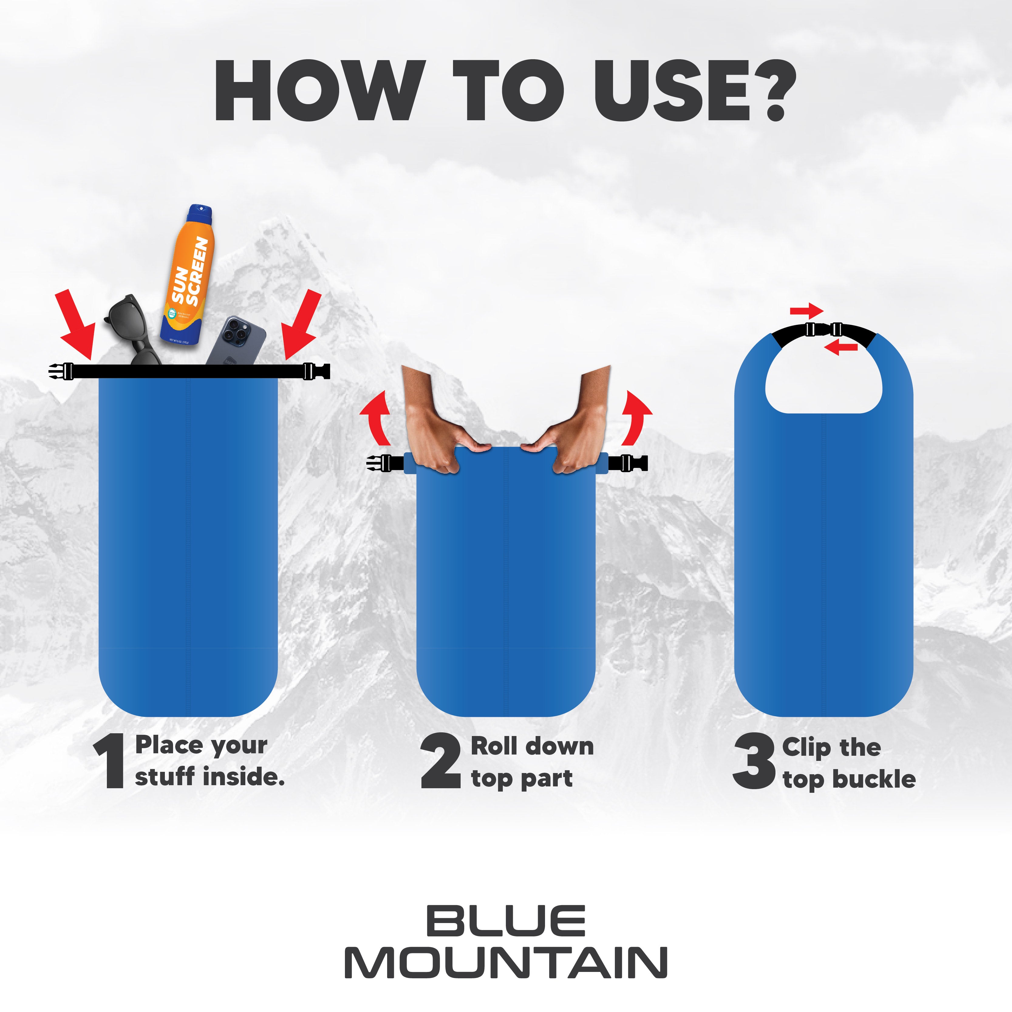 Blue Mountain 5L Dry Bag Sling - SB 459