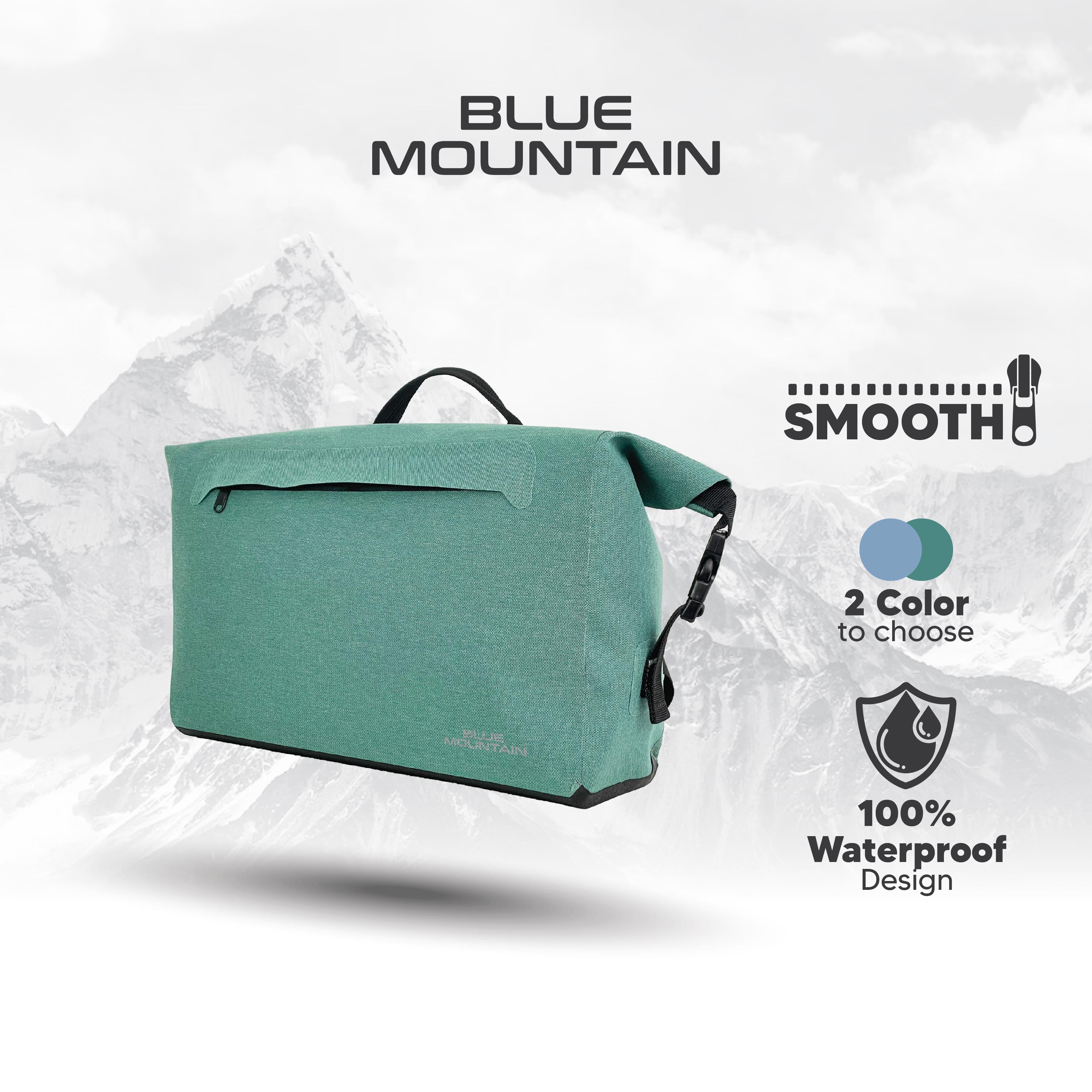 Blue Mountain OceanOdyssey 13L Dry Camera Sling Bag Outdoor Sports Splashproof Travel Big Crossbody Adjustable