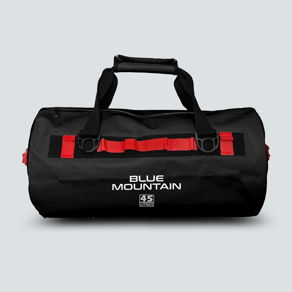 Blue Mountain AquaDuff 45L Duffel Dry Bag Offshore Splashproof Travel Backpack Adjustable Shoulder Strap