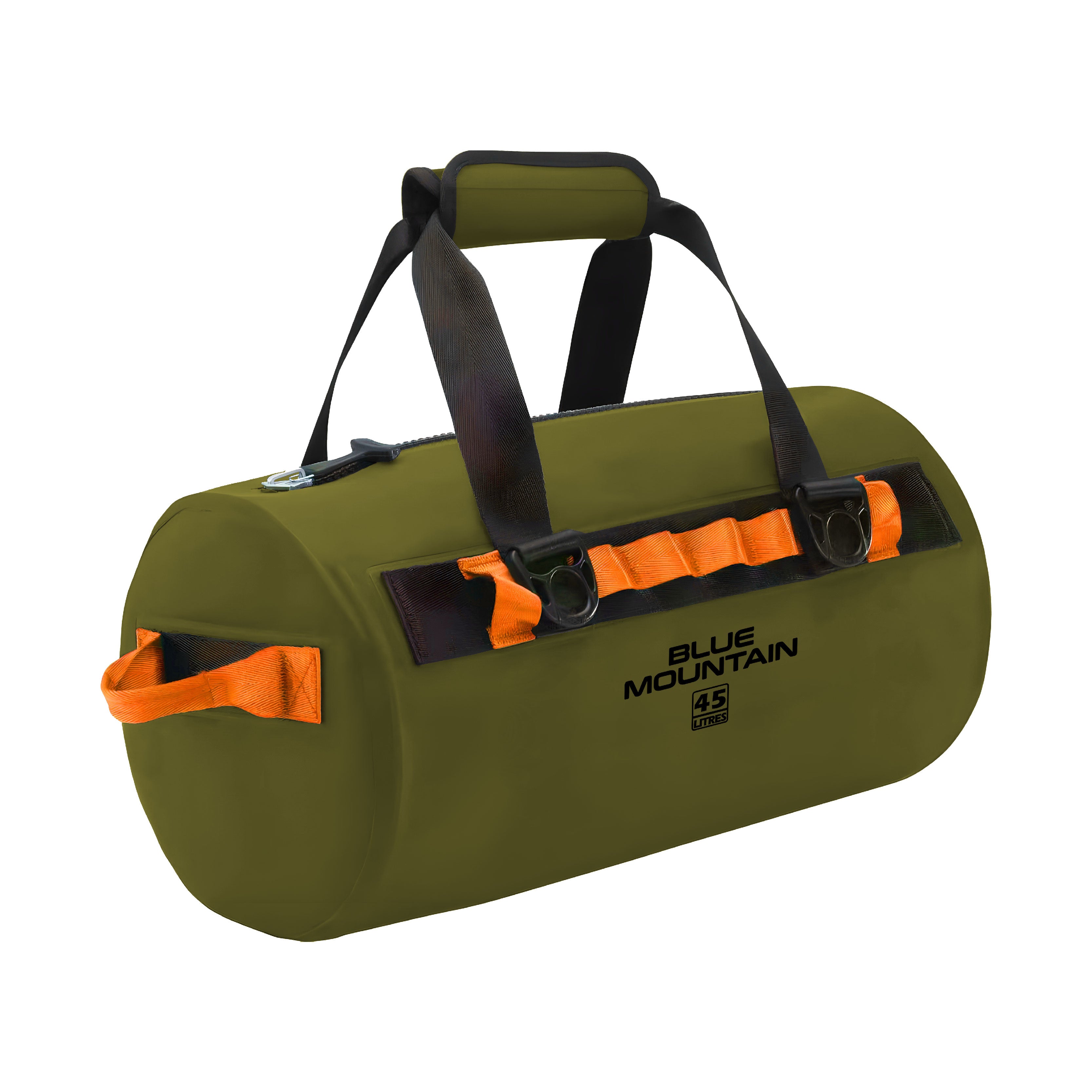 Blue Mountain AquaDuff 45L Duffel Dry Bag Offshore Splashproof Travel Backpack Adjustable Shoulder Strap
