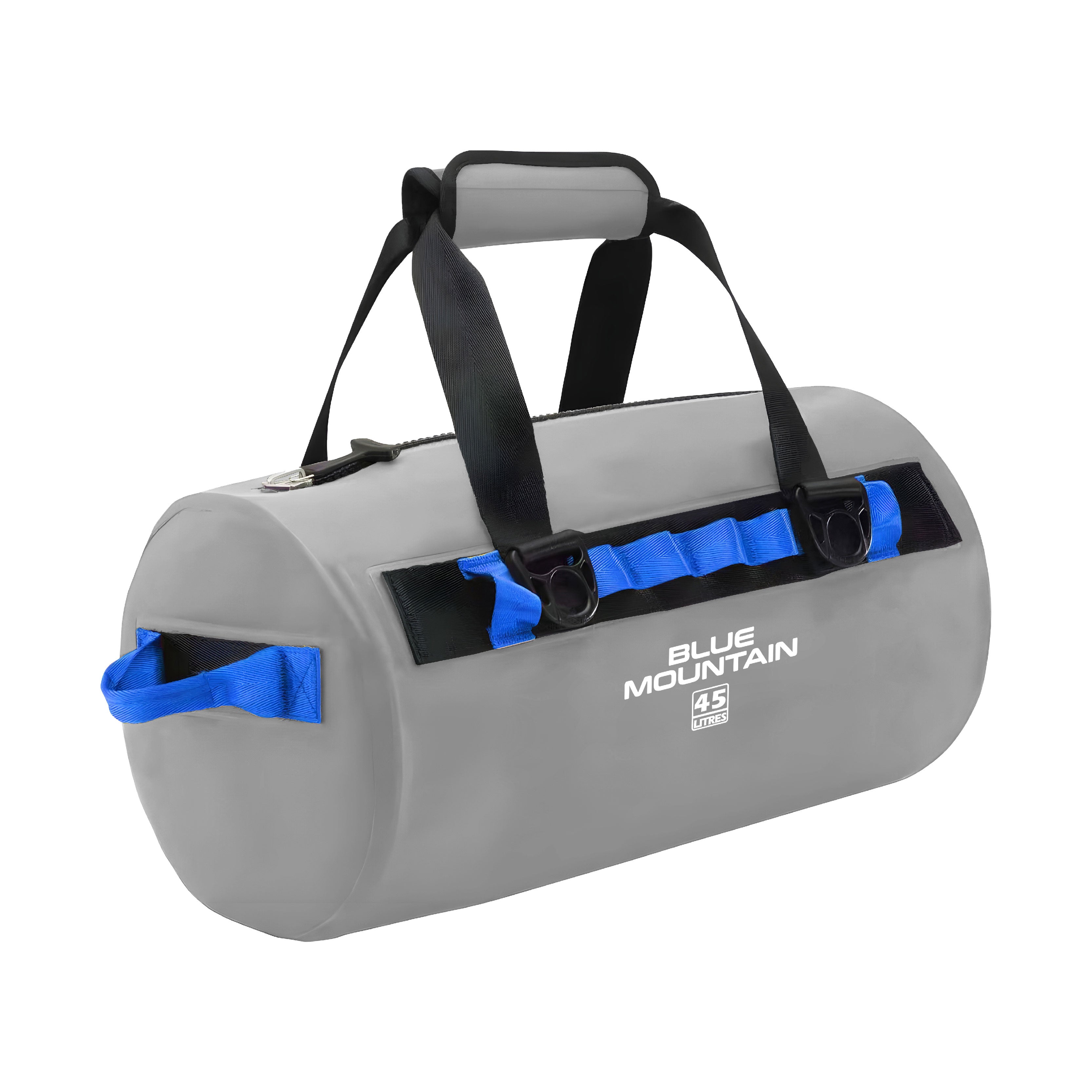 Blue Mountain AquaDuff 45L Duffel Dry Bag Offshore Splashproof Travel Backpack Adjustable Shoulder Strap