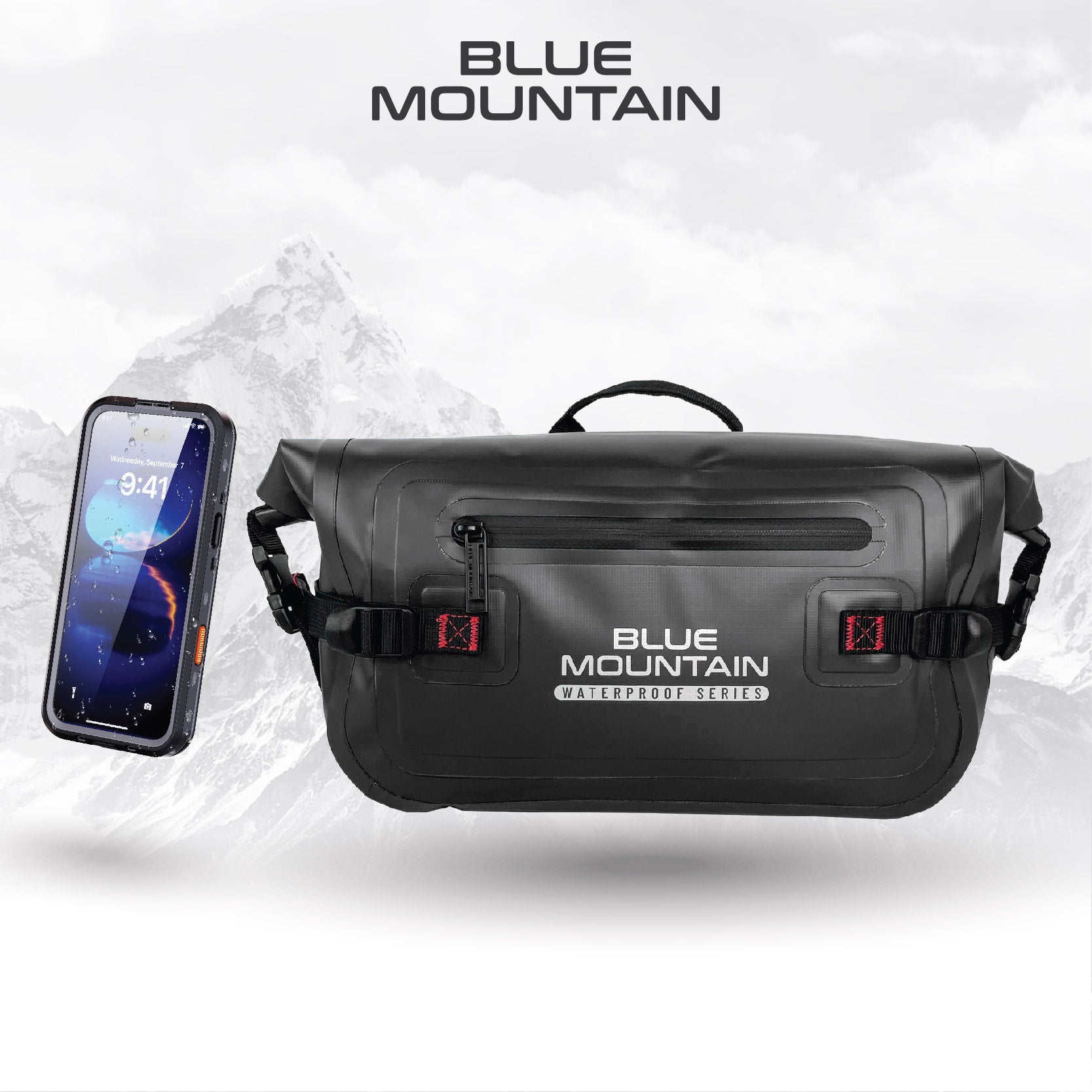 Blue Mountain WetWild 5L Dry Sling Bag Outdoor Sports Splashproof Travel Backpack Adjustable Shoulder Strap