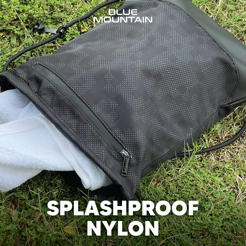 Blue Mountain Polyester Drawstring Bag