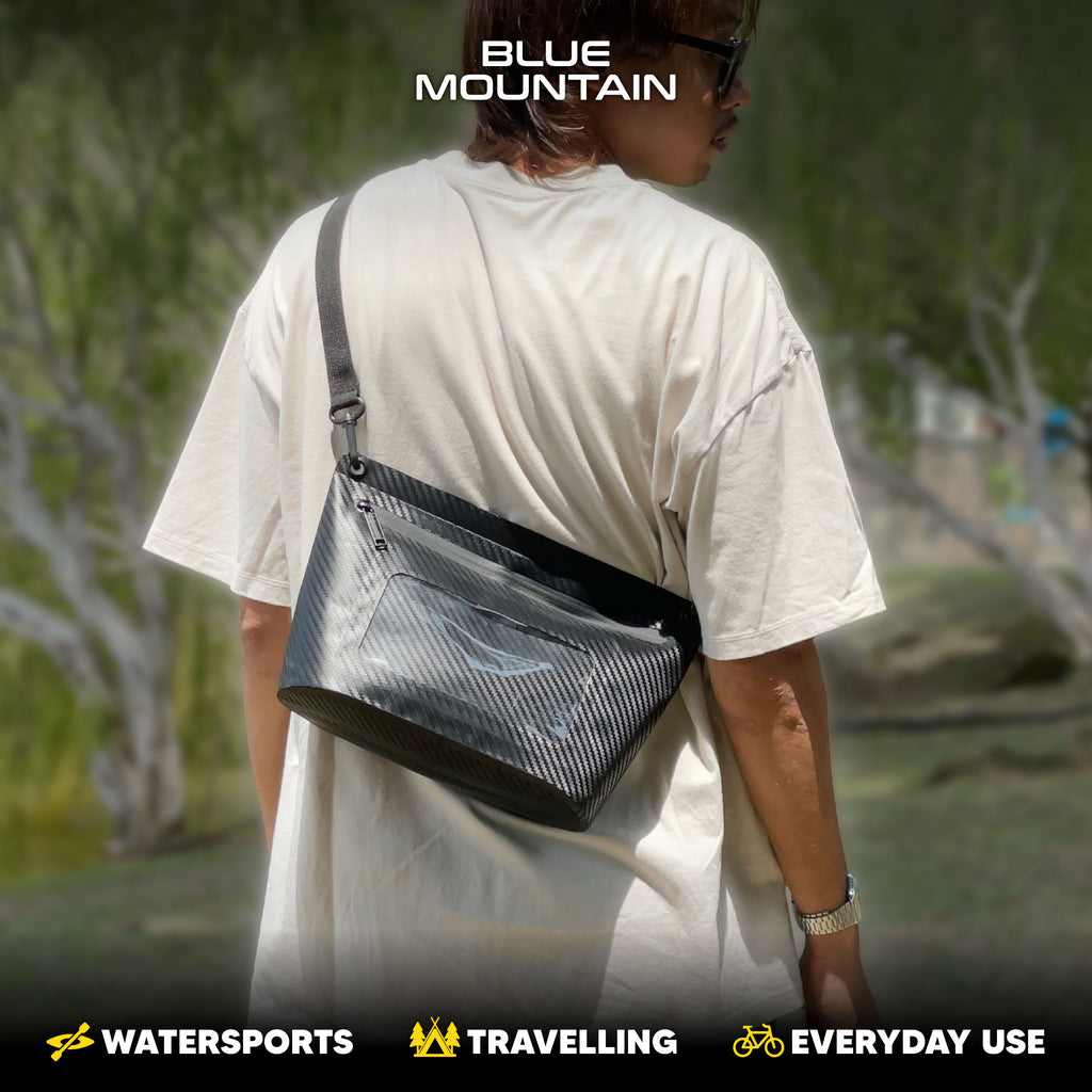 Blue Mountain AquaMini 5L Dry Sling Bag Outdoor Sports Adjustable Shoulder Strap Splashproof Travel Backpack Adjustable Shoulder Strap