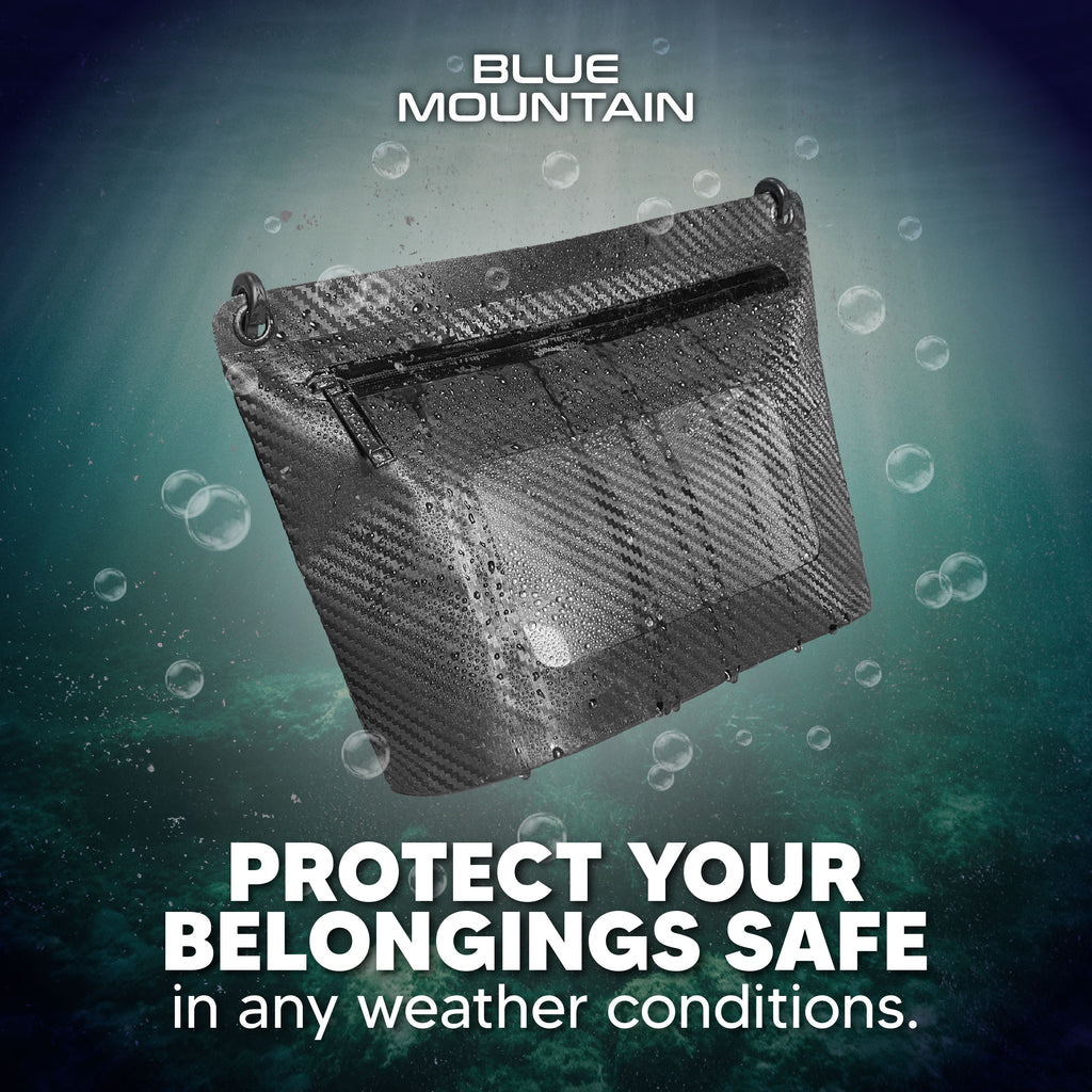 Blue Mountain AquaMini 5L Dry Sling Bag Outdoor Sports Adjustable Shoulder Strap Splashproof Travel Backpack Adjustable Shoulder Strap