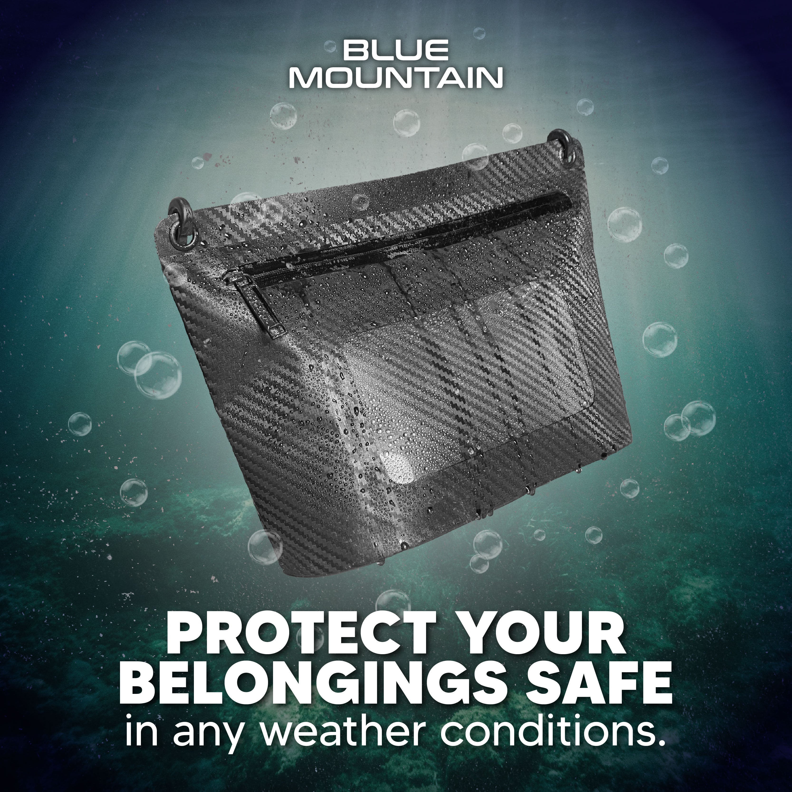 Blue Mountain AquaMini 5L Dry Sling Bag Outdoor Sports Adjustable Shoulder Strap Splashproof Travel Backpack Adjustable Shoulder Strap