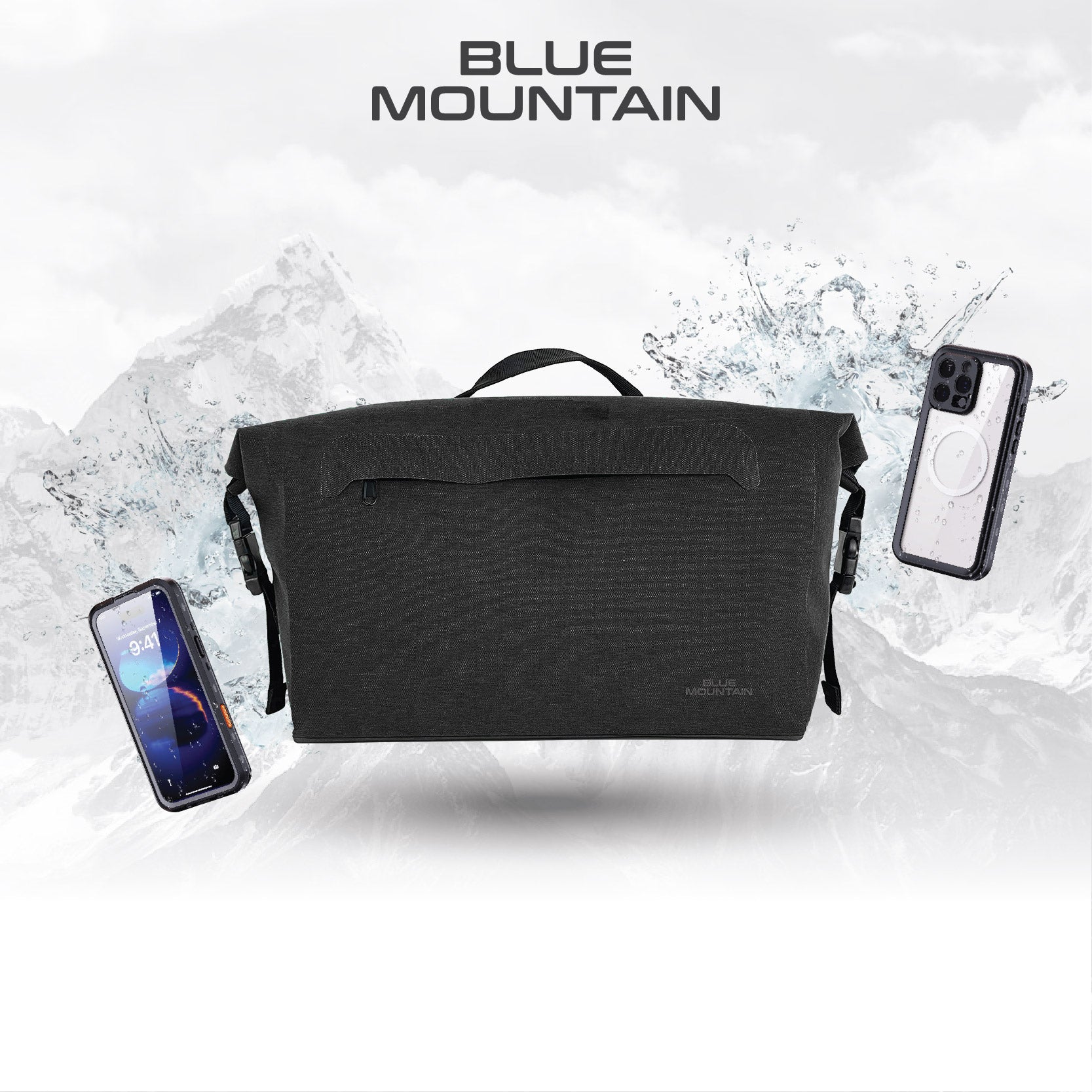 Blue Mountain OceanOdyssey 13L Dry Camera Sling Bag Outdoor Sports Splashproof Travel Big Crossbody Adjustable