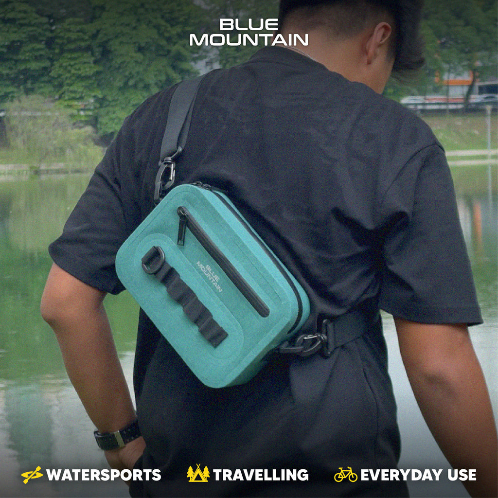 Blue Mountain DrizzleDuel 3L Dry Sling Bag Outdoor Sports Splashproof Travel Backpack Adjustable Shoulder Strap