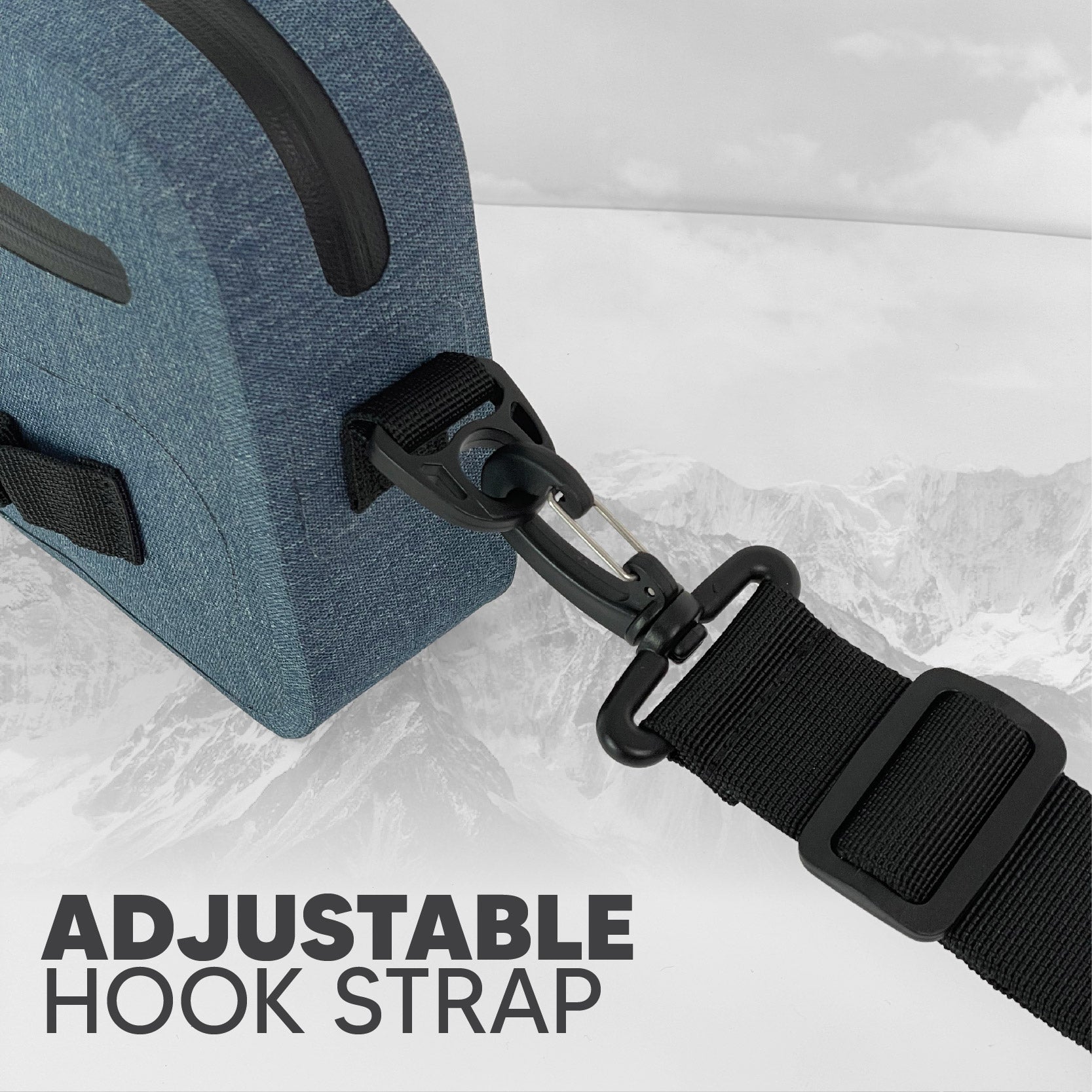 Blue Mountain DrizzleDuel 3L Dry Sling Bag Outdoor Sports Splashproof Travel Backpack Adjustable Shoulder Strap