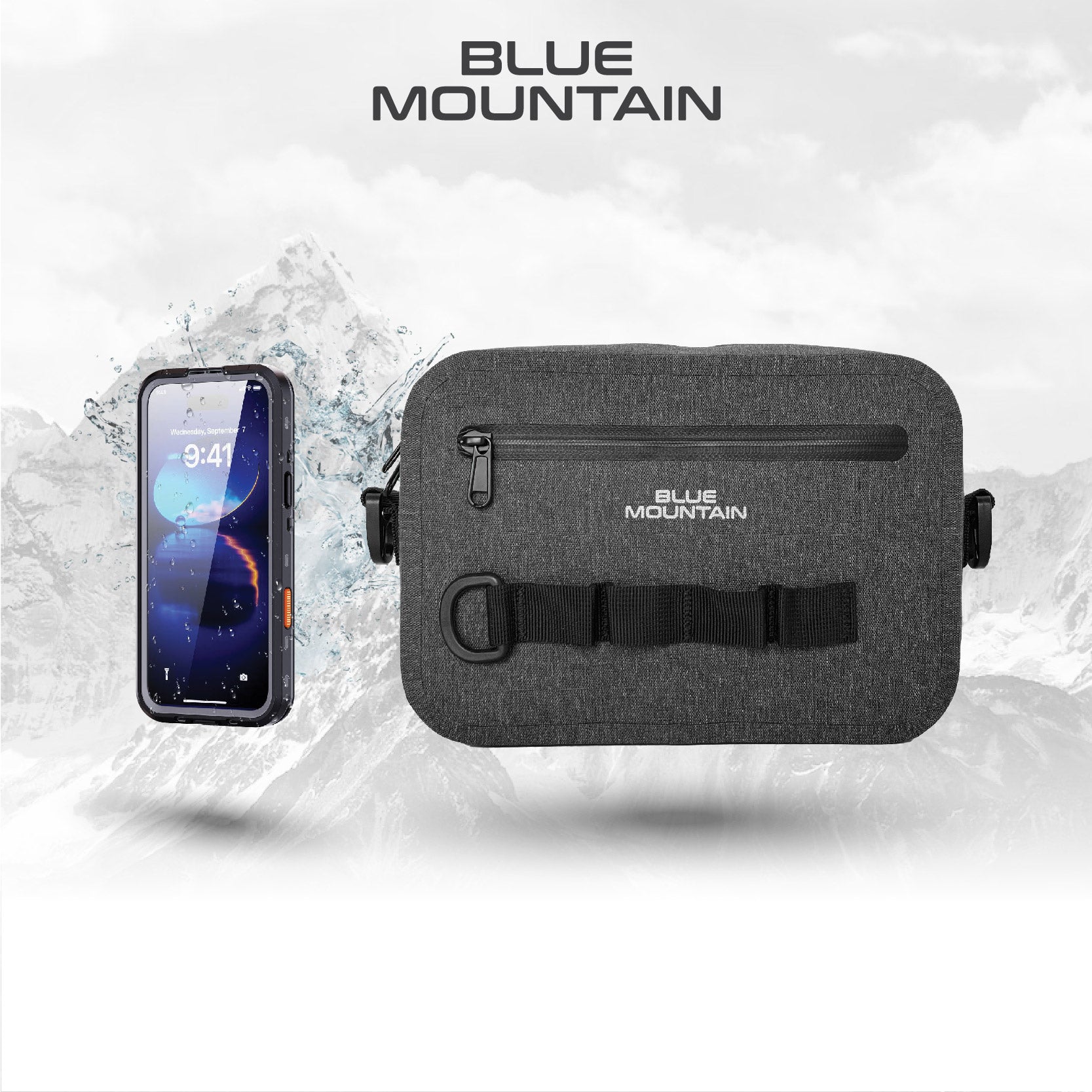 Blue Mountain DrizzleDuel 3L Dry Sling Bag Outdoor Sports Splashproof Travel Backpack Adjustable Shoulder Strap