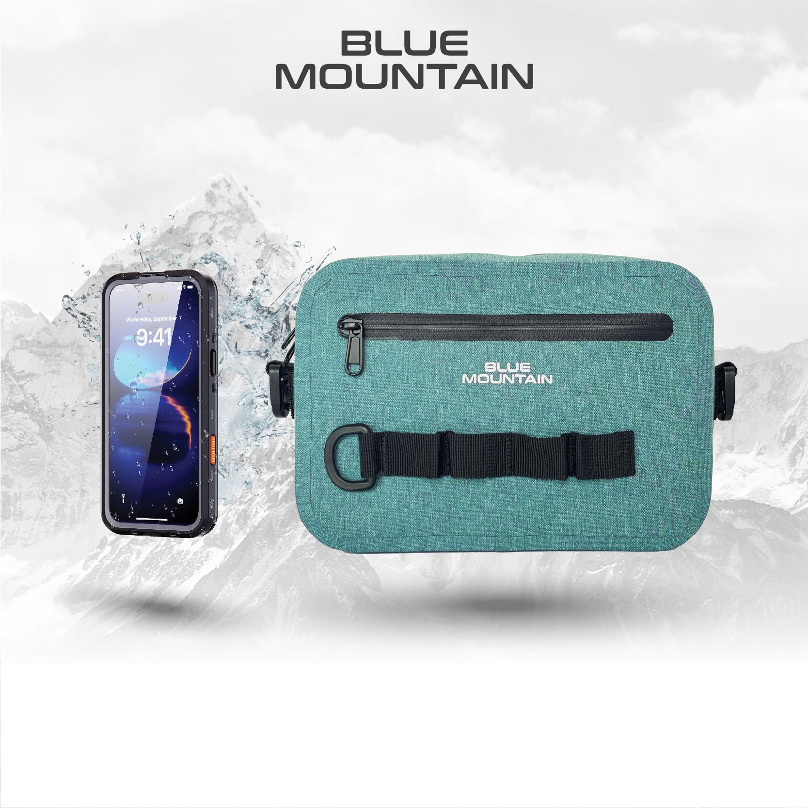 Blue Mountain DrizzleDuel 3L Dry Sling Bag Outdoor Sports Splashproof Travel Backpack Adjustable Shoulder Strap
